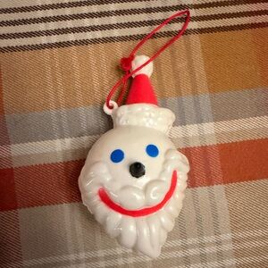 Vintage 90's Jack in the Box Santa Ball Christmas Ornament Jack Head